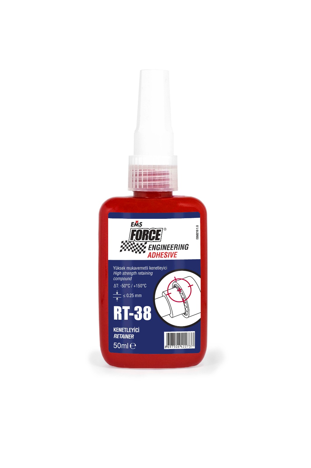 EMS RT-38 50ML RULMAN SABİTLEYİCİ ÇOK YÜKSEK MUKAVEMET