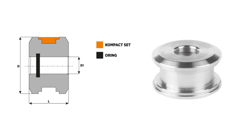 DP 32X15 PİSTON DÜZ TİP (KEÇELİ)