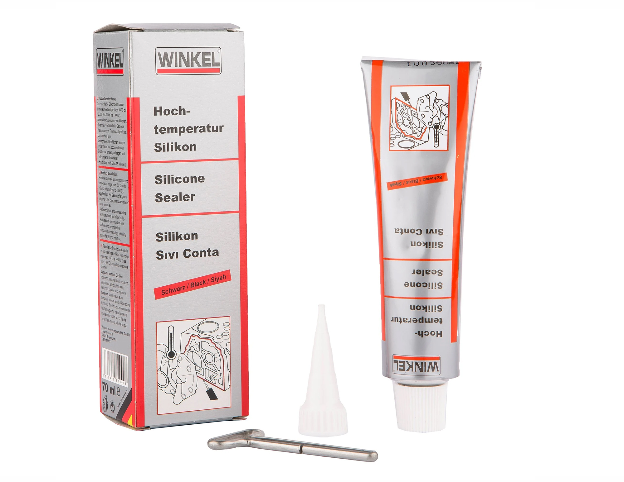 WINKEL SIVI CONTA SİYAH ASETOKSİ 70ML