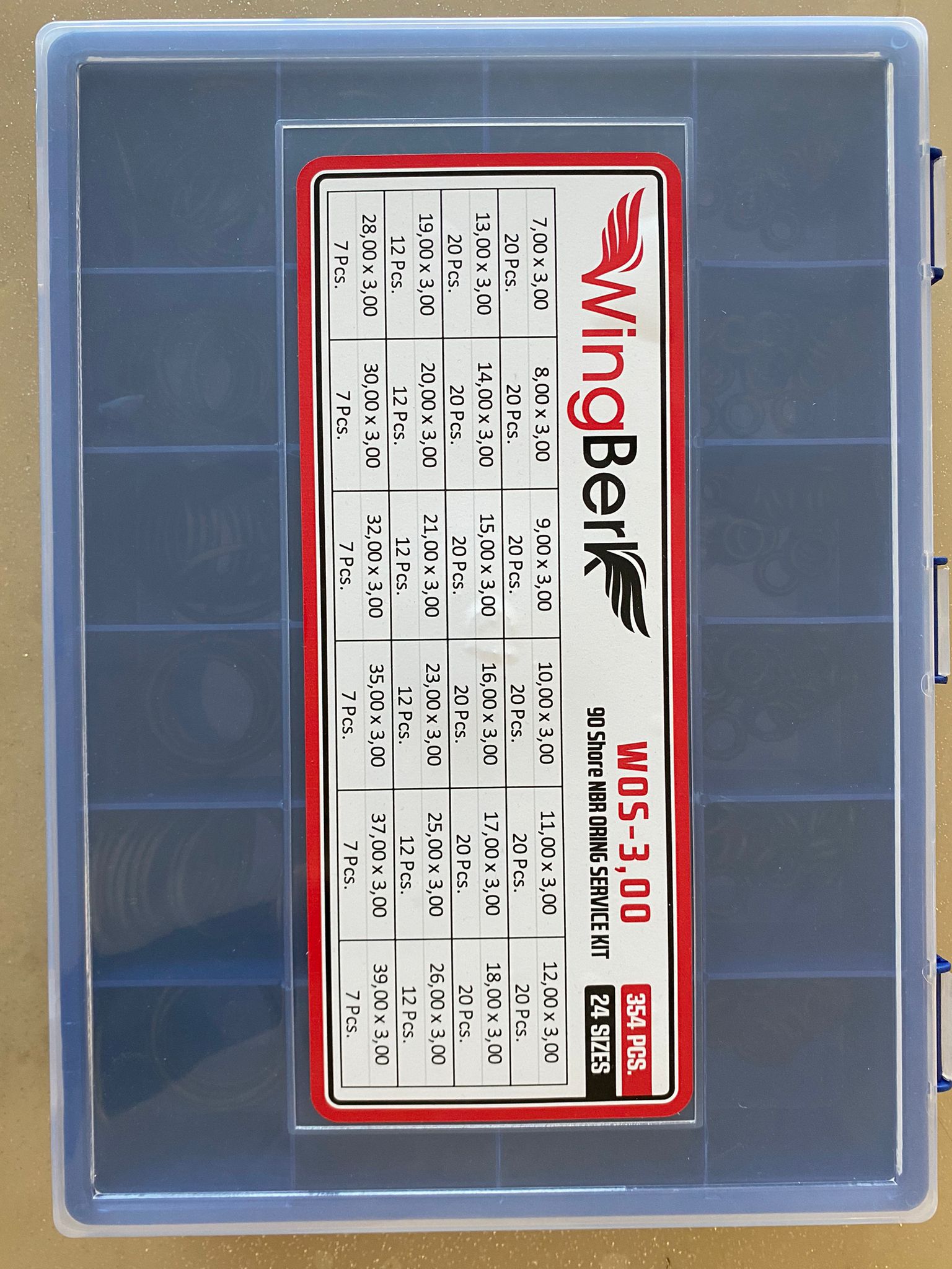 3,00 MM 90 SHR NBR O-RİNG SETİ
